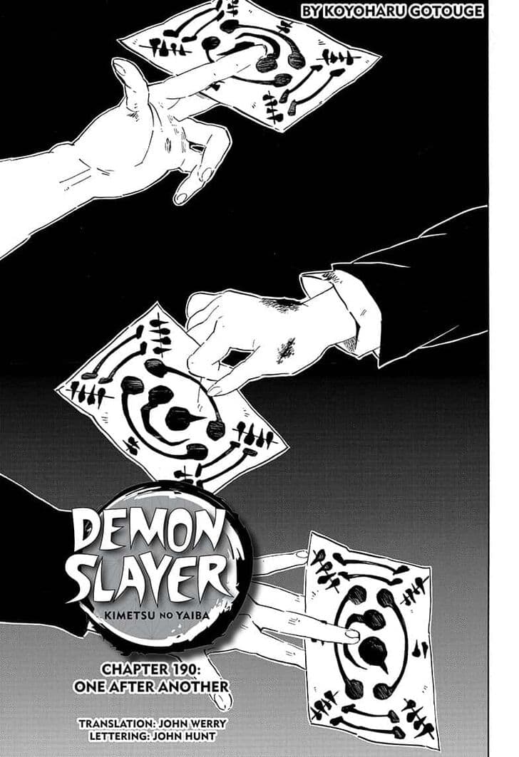 Demon slayer chapter 190 preview