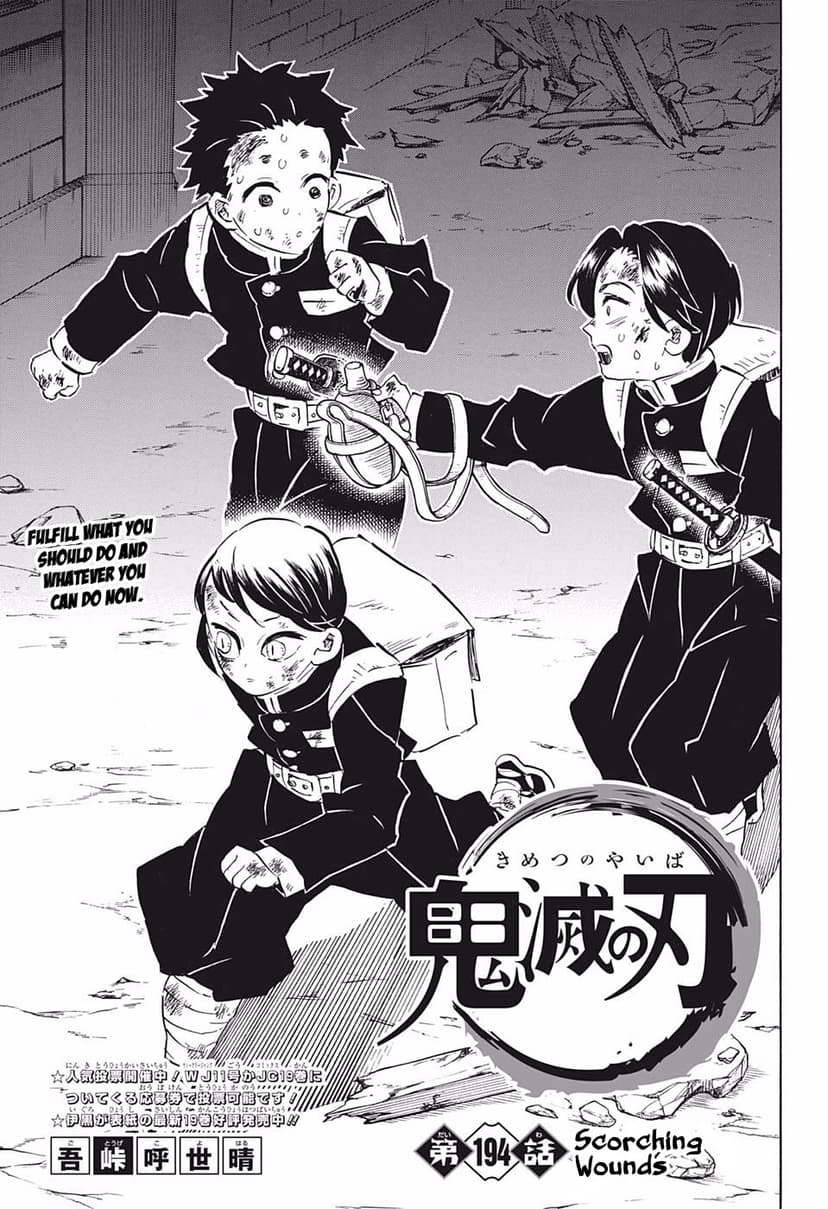 Demon slayer chapter 194 preview